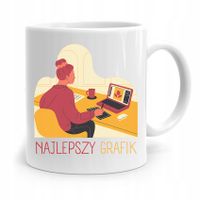 Kubek Prezent Dla Najlepzego Grafika Komputerowego Z Nadrukiem Ze Zdjęciem