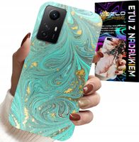 ETUI DO XIAOMI NOTE 12S 4G - MARMURKOWE WZORY + SZKŁO HARTOWANE