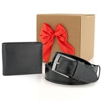 PORTFEL skórzany męski PASEK na PREZENT MIKOŁAJKI