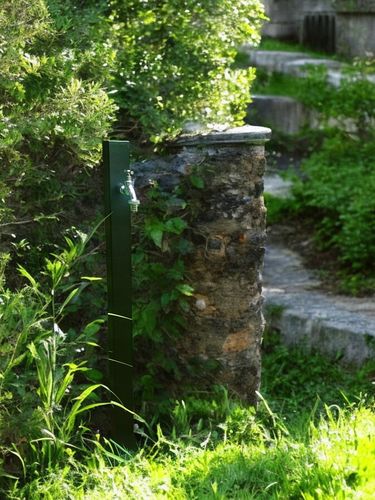 Kran słupek ogrodowy-hydrant YaPko Czarny 100cm 3/4" chrom na Arena.pl