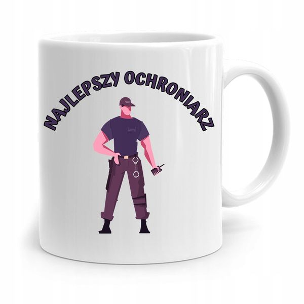 Dla Ochroniarza Stróża Kubek Najlepszy Ochroniarz Z Nadrukiem Ze Zdjęciem zdjęcie 1