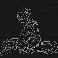 Plakat 80x80cm Pozycja Siedząca