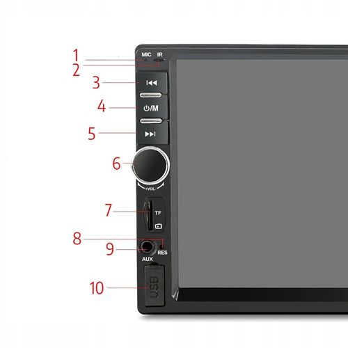 RADIO SAMOCHODOWE BLUETOOTH 2 DIN 7 CALI DOTYKOWY EKRAN USB AUX SD + na Arena.pl