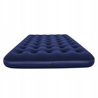 Materac 2-osobowy Dmuchany Welurowy Turystyczny Łóżko 191x137x22cm + Pompka