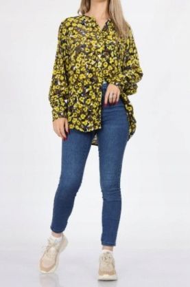 Koszula Kaffe oversize żółta 42 zdjęcie 1