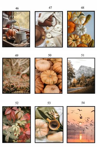 PLAKAT 40x50 JESIENNY poster DUŻO WZORÓW eviero do domu pejzaże na na Arena.pl