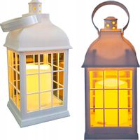 DEKORACYJNY LAMPION ZNICZ NA BATERIE Z ŚWIECĄ