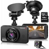 Wideorejestrator Feegar Kamera Samochodowa + 128Gb