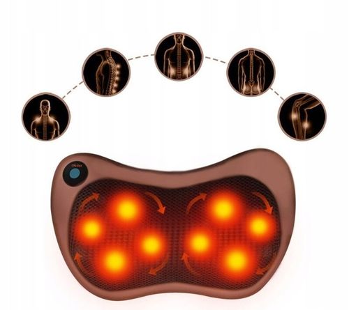 PODUSZKA MASUJĄCA DO KARKU SZYI PLECÓW RAMION CIAŁA NÓG MASAŻER SHIATSU na Arena.pl