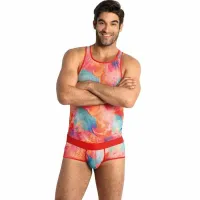 anais men falcon top xl - męskie szorty lycra z nadrukiem bananow