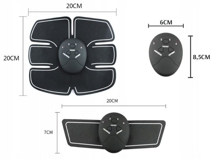Elektrostymulator Stymulator Mięśni Brzucha EMS x3 zdjęcie 2