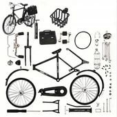 Metalowy model Rower do samodzielnego złożenia kolekcjonerski prezent