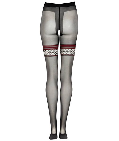 Seksowne Zdobione Rajstopy Z Dziurką - Nimari LivCo Corsetti 4 zdjęcie 5