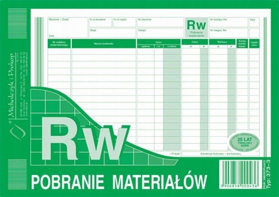 RW POBRANIE MAT. A5 373-3 zdjęcie 1