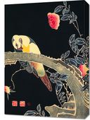 Obraz 50x70cm Parrot on the Branch, Jakuchu Japoński Vintage