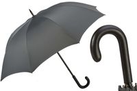 PARASOL MINI CHEVRON | Luksusowy Parasol z Rączką Skórzaną Pasotti
