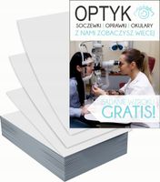 Ulotki A5 reklamowe firmowe 1000szt różne wzory SALON OPTYCZNY