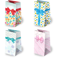 torebki ozdobne 10szt. t-7l set 16 kokardy jasne 10 x 22 x 6 cm