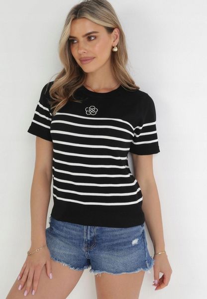 Born2Be Czarna Bluzka damska zdjęcie 1