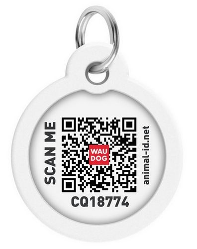 Collar Waudog Smart Id Zawieszka Z Qr-Paszportem Okrągła 3Cm Banany Na Różu na Arena.pl