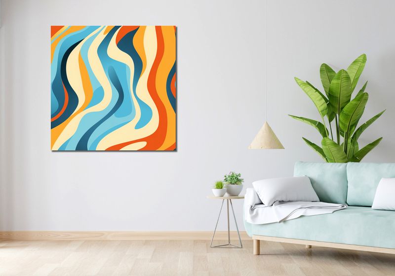 Obraz 100x100cm Tańczące Fale zdjęcie 2