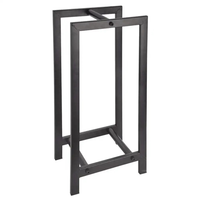 Stojak na drewno KOMINKOWE KOSZ czarny LOFT 60 cm