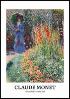 Plakat 70x100cm Design Flower Bed, Monet Vintage do Salonu