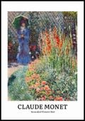 Plakat 70x100cm Design Flower Bed, Monet Vintage do Salonu