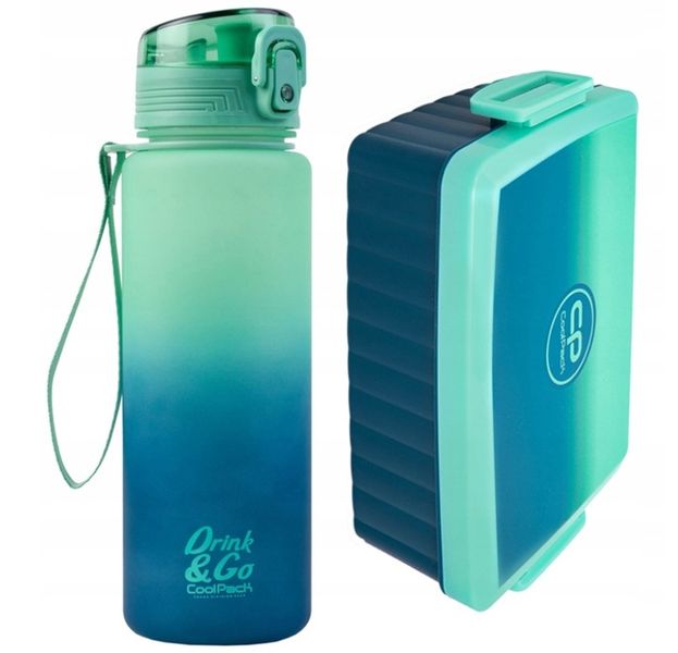 Zestaw Śniadaniówka+ bidon CoolPack Blue Lagoon zdjęcie 1