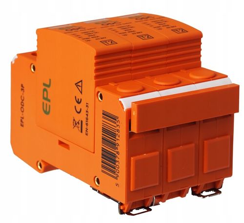 OGRANICZNIK OCHRONNIK PRZEPIĘĆ PRZEPIĘCIOWY FOTOWOLTAIKA 1000V DC 3P na Arena.pl