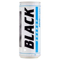 Black Energy Zero Sugar Gazowany napój energetyzujący bez cukru 250ml