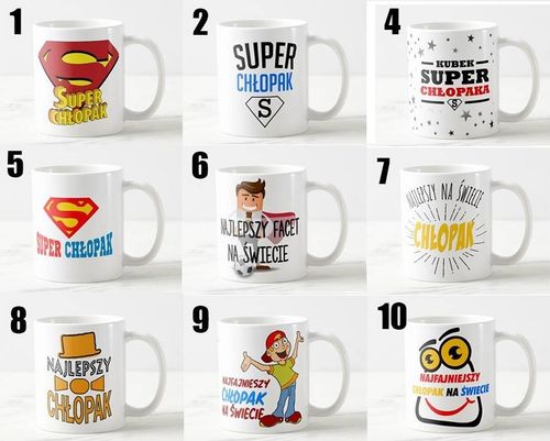 KUBEK Z NADRUKIEM IMIĘ PREZENT DZIEŃ CHŁOPAKA KOLEGI URODZINY IMIENINY na Arena.pl