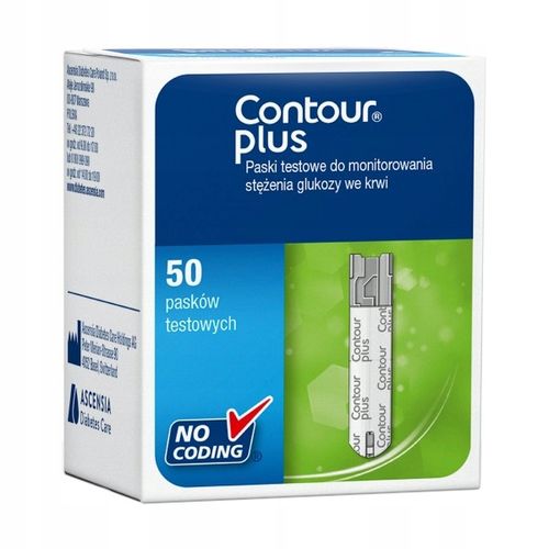 Paski do pomiaru glukozy Contour Plus 50 sztuk na Arena.pl