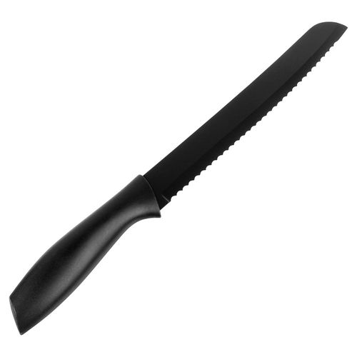 Nóż do chleba stalowy czarny 32 cm na Arena.pl