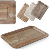 taca do serwowania laminowana drewno 430 x 330 mm - hendi 508879