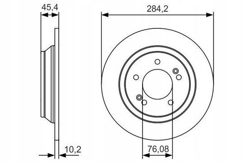 TARCZA HAM TYL 284X10 P BOSCH na Arena.pl