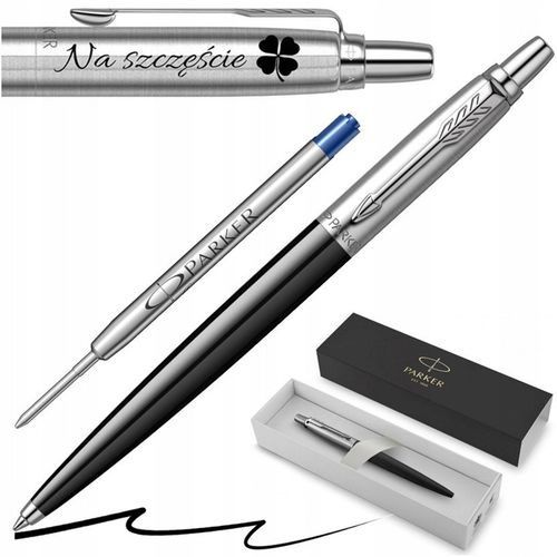 Długopis Parker Stalowy Czarny GRAWER wkład Czarny Egzamin Ósmoklasisty na Arena.pl