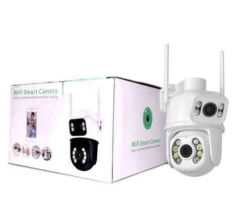 PODWÓJNA KAMERA WIFI IP SMART 8MP ALARM DETEKCJA iCSee na Arena.pl