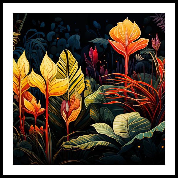 Plakat 70x70cm Tropikalna Symfonia zdjęcie 3