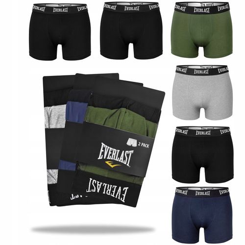 Everlast Bokserki Męskie Bawełniane BM404 6 sztuk Rozmiar L na Arena.pl