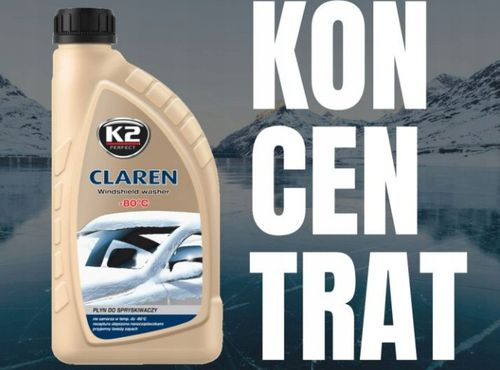 4x K2 CLAREN ZIMOWY KONCENTRAT PŁYNU DO SPRYSKIWACZY -80°C PERFUMOWANY na Arena.pl