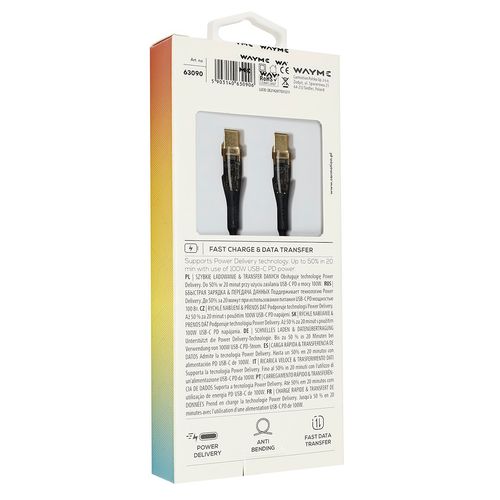 WAYME Kabel do ładowania i synchronizacji, w oplocie z mikrofibry na Arena.pl