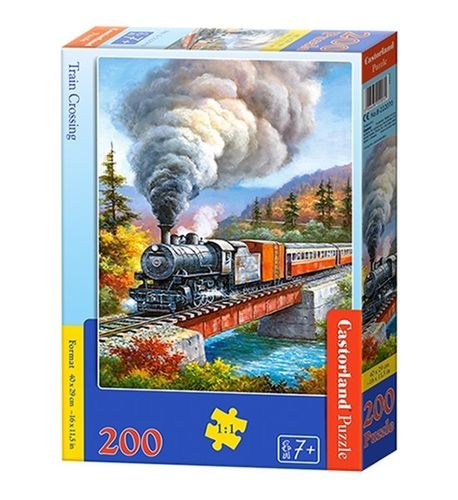 CASTORLAND Puzzle 200el. Train Crossing - Pociąg na Arena.pl