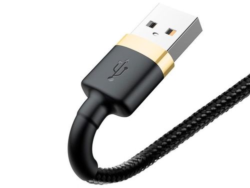 Kabel Baseus Cafule USB Lightning do iPhone iPad iPod 2A 3m Złoty na Arena.pl