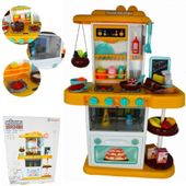 LT77 LANDTOYS KUCHNIA ZABAWKOWA DLA DZIECI PARA WODNA TABLICA KREDOWA 43 ELEMENTY 72CM