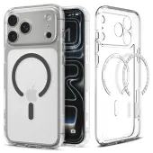 Etui Spigen Ultra Hybrid MagSafe na iPhone 17 Pro Max - przezroczysto-szare