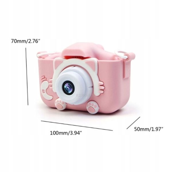 Aparat Cyfrowy dla dzieci kamera KOTEK RÓŻOWY zdjęcie 4