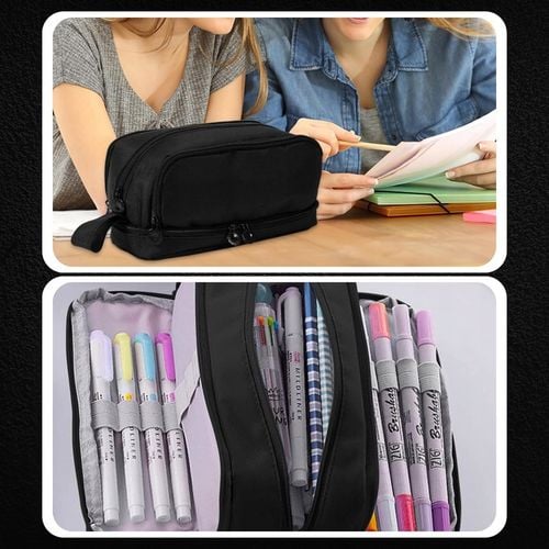 PIÓRNIK SZKOLNY TRZYKOMOROWY NA KREDKI MAZAKI PRZYBORY SASZETKA DO SZKOŁY na Arena.pl