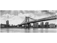 100X40CM BROOKLYN NOWY JORK OBRAZ DREWNO