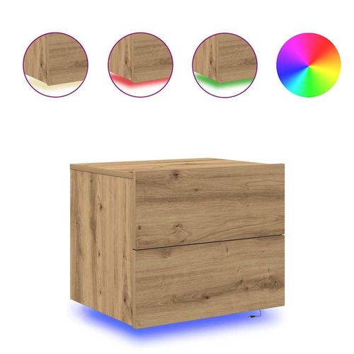 Ścienny stolik nocny with 2 pcs dąb artisan 50 x 39 x 41 cm na Arena.pl